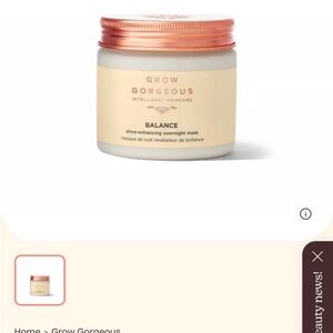 🔖 Balance Shine-Enhancing Overnight Mask - White